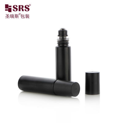 Glass Matte Black Roll On Container với màu sắc và logo tùy chỉnh cho chai nước hoa di động